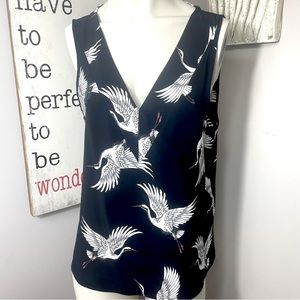 Only clothing crane trying back detail vneck tank shell